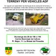 S’han programat 3 sessions formatives per voluntaris i vehicles ADF sobre tècniques de conducció tot terreny amb vehicles d’ADF a la Bisbal del Penedès. Amb una part teòrica i una […]